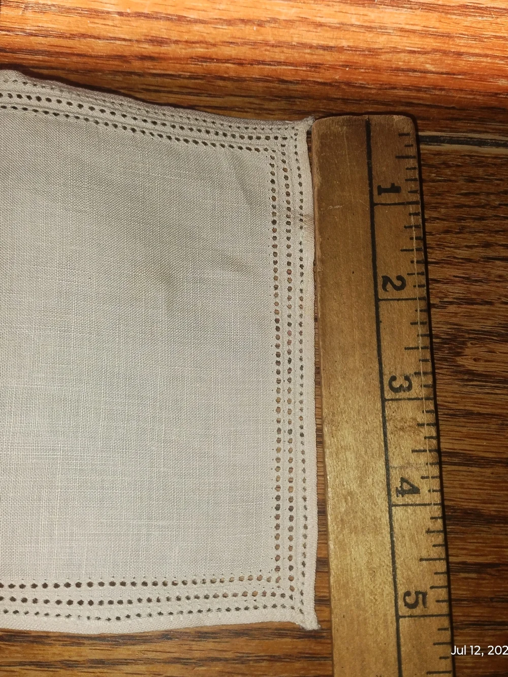 Vintage Richardson's Irish Linen 6 Piece Hemstitch Napkins In Original Box